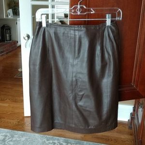 Vericci leather skirt
